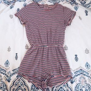 American Apparel Striped T-Shirt Romper